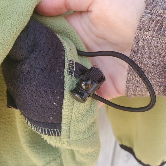 L.L. Bean Zip Up Polartec Fleece Jacket Women's Size Large Sage Green and Grey L - Picture 11 of 16